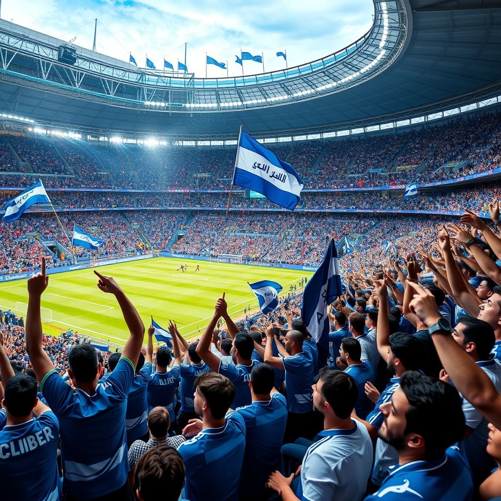 爱游戏网页版-阿尔希拉尔球迷现场助威，球队士气高涨