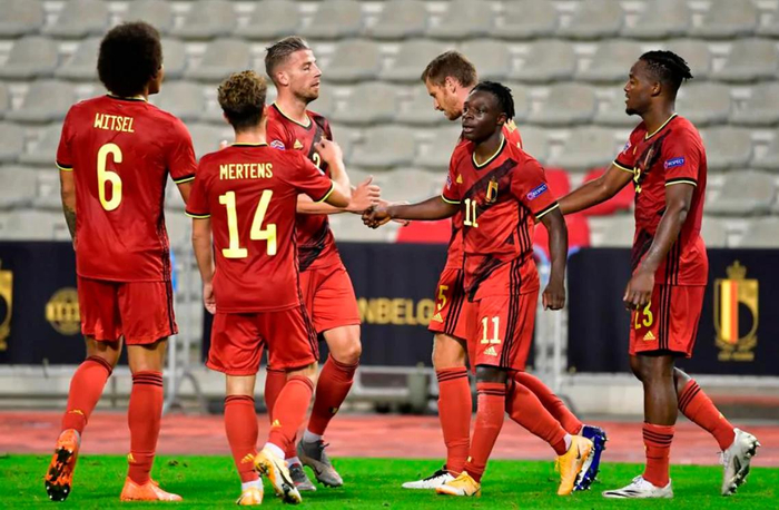 比利时大胜丹麦，积分榜领跑小组的简单介绍